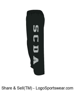 SCDA ADULT Sweatpants (Glitter Leg Design) Design Zoom